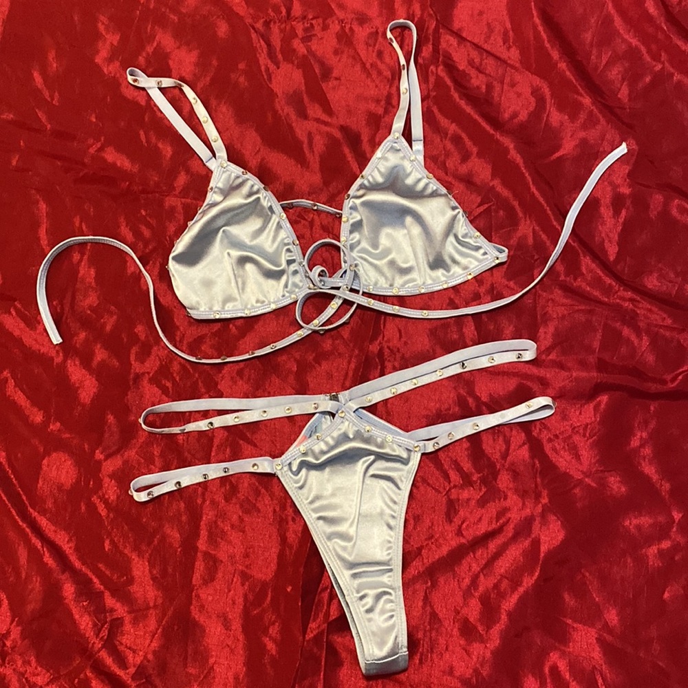 Sugar Thrillz barlette & panties SZ L  NWOT